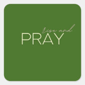 Aufstehen und beten Sticker (Vorderseite)