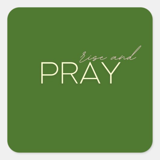 Aufstehen und beten Sticker (Vorderseite)
