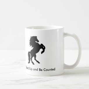 Aufstehen und gezählt werden kaffeetasse
