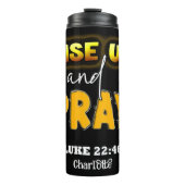 Aufstehen und immer beten thermosbecher (Vorderseite)