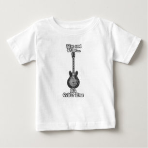 Aufstehen und leuchten. Es ist Gitarrenzeit. Schwa Baby T-shirt
