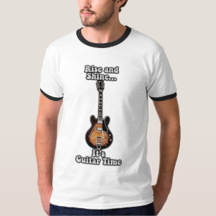 Aufstehen und leuchten. Es ist Gitarrenzeit. Vinta T-Shirt