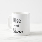 Aufstehen und Strahlen  Kaffeetasse (Vorderseite Links)
