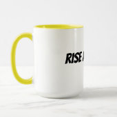 Aufstehen und strahlen tasse (Links)