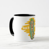 Aufstehen und strahlen tasse (Vorderseite Links)