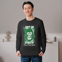 Aufstehen und T - Shirt aufsetzen