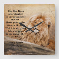 "Aufstehen wie Löwen" Wall Clock