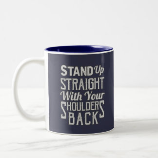 Aufstehen Zweifarbige Tasse