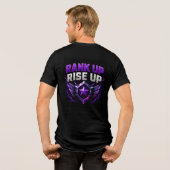 🟣 Aufsteigen, Durchstarten, Competitive Gamers 🎮 Tri-Blend Shirt (Rückseite voll)