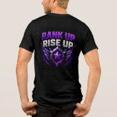 🟣 Aufsteigen, Durchstarten, Competitive Gamers 🎮 Tri-Blend Shirt (Rückseite)