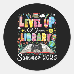 Aufsteigen in Ihrer Bibliothek Sommer 2025 Lies Ga Runder Aufkleber