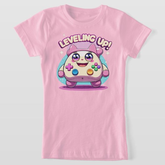 Aufsteigen! Niedlich Gaming Controller Kawaii T-Sh T-Shirt (Ablage )