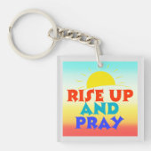 AUFSTEIGEN UND RELIGIÖSE QUOTE PRAGEN SCHLÜSSELANHÄNGER (Vorderseite)