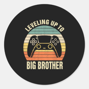 Aufsteigen zu Big Brother 2025 Lustige Gamer-Jungs Runder Aufkleber