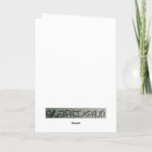 Aufsteigende Blasen Grün/Rot-Grüße-Karte Karte (Rückseite)