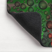 Aufsteigende Blasen Grün/Rot-Mousemat Mousepad (Ecke)