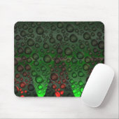 Aufsteigende Blasen Grün/Rot-Mousemat Mousepad (Mit Mouse)