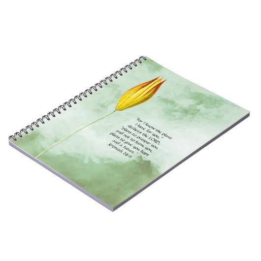 Aufsteigende Blume Bud Journal Jeremiah Scripting Notizblock (Linke Seite)