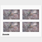 Aufsteigende Eule und Fairy Fantasy Art Stickers (Blatt)