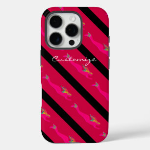 aufsteigende rosa Meerjungfrauen rot iPhone 16 Pro Hülle