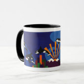 Aufsteigende Schwertwale Tasse (Vorderseite Links)