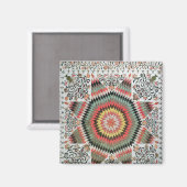 Aufsteigende Sonne oder "Stern von Bethlehem" Magnet (Vorderseite/Rückseite)