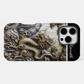 Aufsteigender Drache Berg iPhone Hülle (Rückseite (Horizontal))