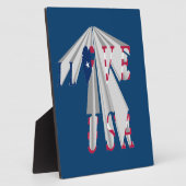 Aufsteigender Patriotismus: Ich Liebe USA Perspect Fotoplatte (Seite)