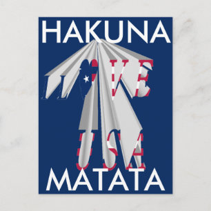 Aufsteigender Patriotismus: Ich Liebe USA Perspect Postkarte