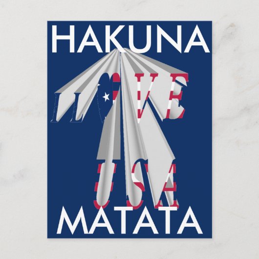 Aufsteigender Patriotismus: Ich Liebe USA Perspect Postkarte (Vorderseite)