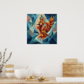 Aufsteigender Phönix – Modernes Kunstposter Poster (Küche)