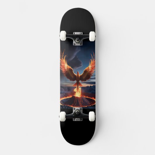 Aufsteigender Phönix Skateboard (Vorderseite)