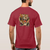 Aufsteigender Tiger T-Shirt (Rückseite)