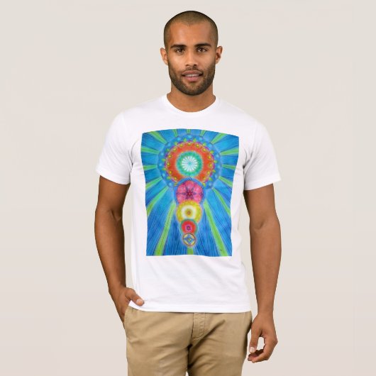 Aufsteigendes Chakras T-Shirt (Vorne ganz)