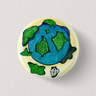 Aufsteigendes Erde-Abzeichen / Pin von Inspiring A Button