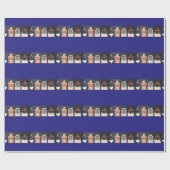 Aufstellung der Katzen Geschenkpapier (Flach)