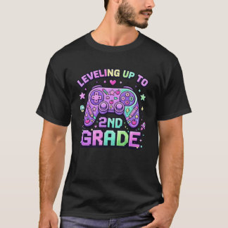 Aufstieg auf die 2. Klasse Gamer Zurück zur Schule T-Shirt