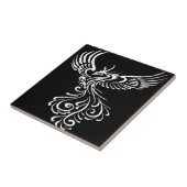 Aufstieg aus der Asche Phoenix weiße Illustration Fliese (Seite)