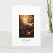 Aufstieg Christi mit Engeln Karte (Rückseite)