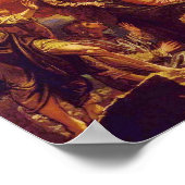 Aufstieg Christi mit Engeln Poster (Ecke)