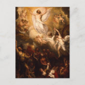 Aufstieg Christi mit Engeln Postkarte (Vorderseite)
