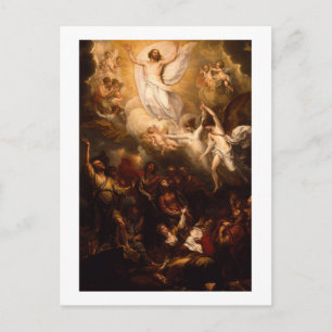 Aufstieg Christi mit Engeln Postkarte