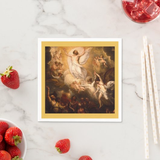 Aufstieg Christi mit Engeln Serviette (Beispiel)