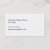 Aufstieg Christi mit Engeln Visitenkarte (Rückseite)