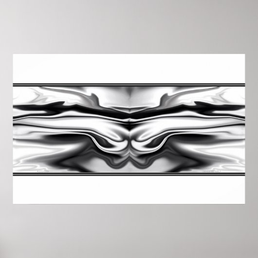 Aufstieg - Chrome Engel abstrakt Poster (Vorne)