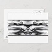 Aufstieg - Chrome Engel abstrakt Postkarte (Vorne/Hinten)