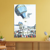 Aufstieg der Brüder Montgolfier Heißluftballon Leinwanddruck (Insitu (Wohnzimmer))