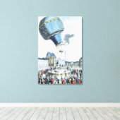 Aufstieg der Brüder Montgolfier Heißluftballon Leinwanddruck (Insitu (Holzboden))