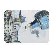 Aufstieg der Brüder Montgolfier Heißluftballon Magnet (Horizontal)