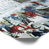 Aufstieg der Brüder Montgolfier Heißluftballon Poster (Ecke)